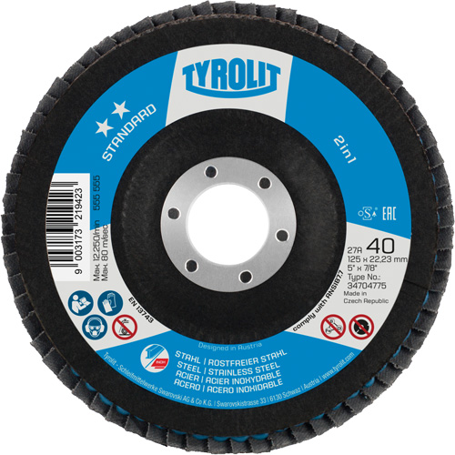 Disque &agrave; lamelles 2-en-1, 5" x Type 27A, Grain 60 CSL Industriel Inc.