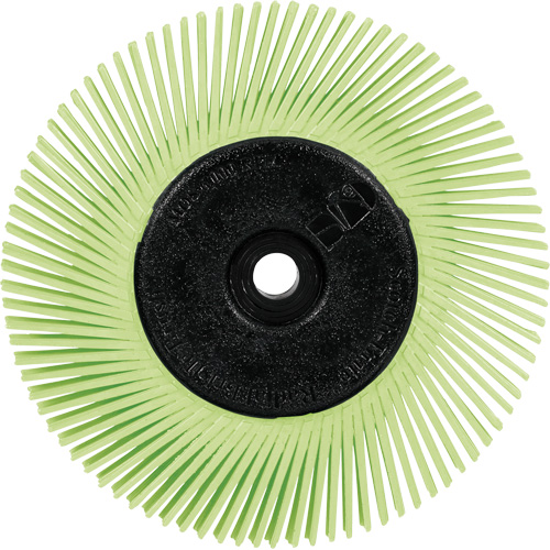 Scotch-Brite Type A Precision Radial Bristle Brush PN-RB with Adapter, Ceramic, 50+ Grit, 6" Dia. CSL Industriel Inc.