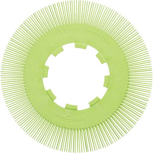 Brosse radiale en soies de pr&eacute;cision type S PN-RB sans adaptateur Scotch-Brite, C&eacute;ramique, Grain 50+, 8" dia. CSL Industriel Inc.