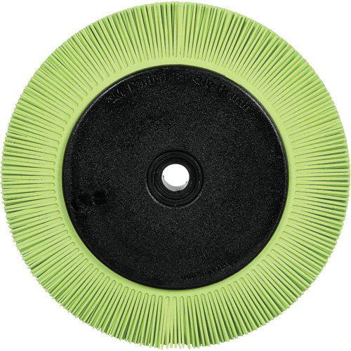 Brosse radiale en soies de pr&eacute;cision type S PN-RB avec bride Scotch-Brite , C&eacute;ramique, Grain 50+, 8" dia. CSL Industriel Inc.