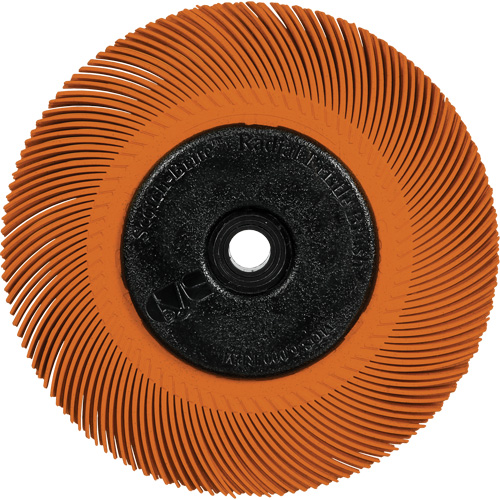 Scotch-Brite Type C Precision Radial Bristle Brush PN-RB with Adapter, Ceramic, 80+ Grit, 6" Dia. CSL Industriel Inc.