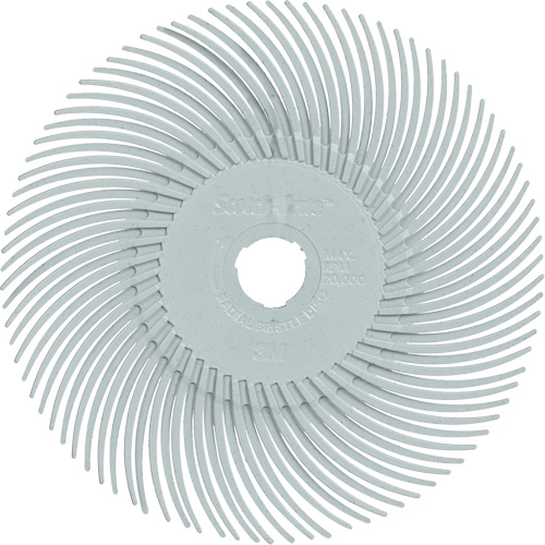 Brosse radiale en soies de pr&eacute;cision type C PN-RB Scotch-Brite , C&eacute;ramique, Grain 120+, 3" dia. CSL Industriel Inc.