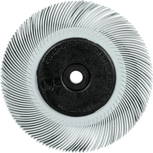 Brosse radiale en soies de pr&eacute;cision type C PN-RB avec rainure de clavette Scotch-Brite , C&eacute;ramique, Grain 120+, 6" dia. CSL Industriel Inc.