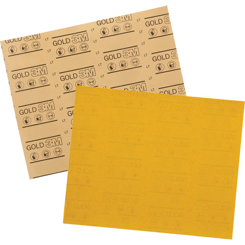 Gold Abrasive Sheet 12544, 9" x 11", 220 Grit, Aluminum Oxide CSL Industriel Inc.