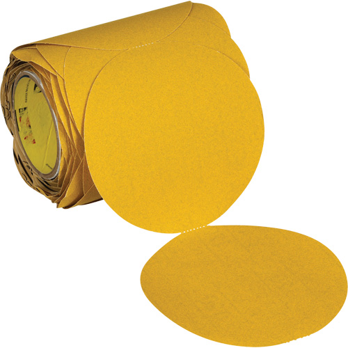 Disque abrasif dor&eacute; en rouleau Stikit 09312, 6" dia., Grain 120, Oxyde d'aluminium CSL Industriel Inc.