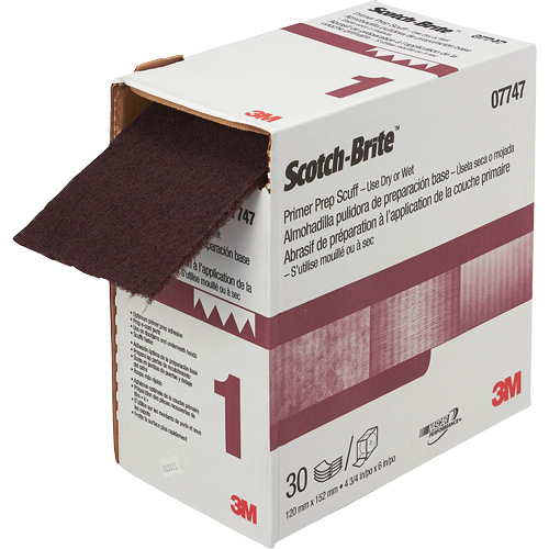 Pr&eacute;paration de la couche d'appr&ecirc;t VFN Scotch-Brite, 4-3/4" x 180", Oxyde d'aluminium CSL Industriel Inc.
