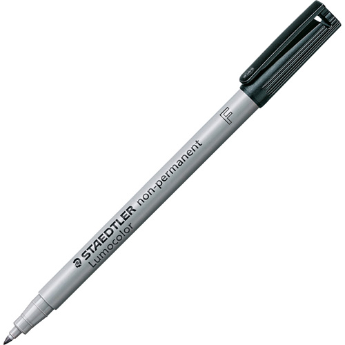 Lumocolor&reg; Non Permanent Fine Tip Black Marker, Black, Fine Tip CSL Industriel Inc.