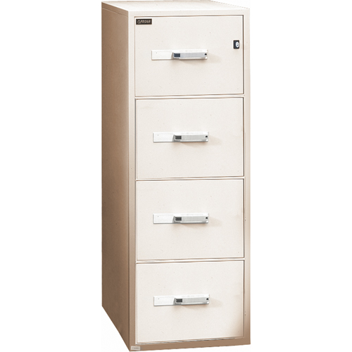 Fire Resistant Filing Cabinets, Steel, 4 Drawers, 19-3/4" W x 31" D x 54" H, Beige CSL Industriel Inc.