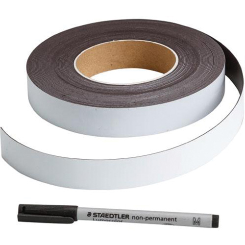 &eacute;tiquette magn&eacute;tique inscriptible, Magn&eacute;tique, 600" lo x 1" la CSL Industriel Inc.