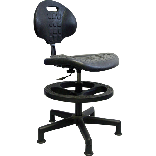 Heavy-Duty Ergonomic Seating, Polyurethane, Black, 250 lbs. Capacity CSL Industriel Inc.