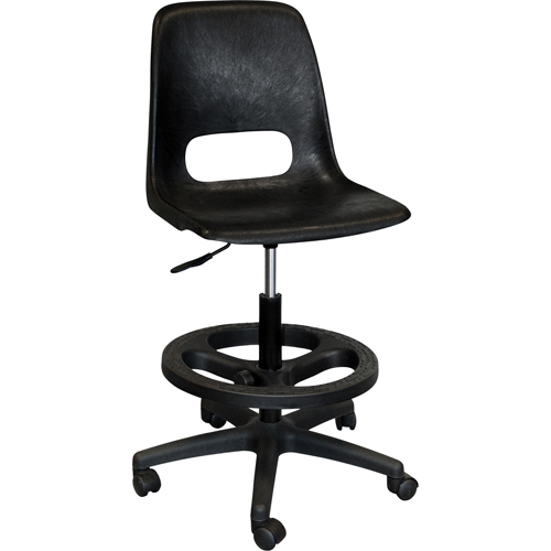 Tabouret avec dossier pour classe de s&eacute;rie 800, Mobile, Ajustable Hauteur, Capacit&eacute; 250 lb CSL Industriel Inc.