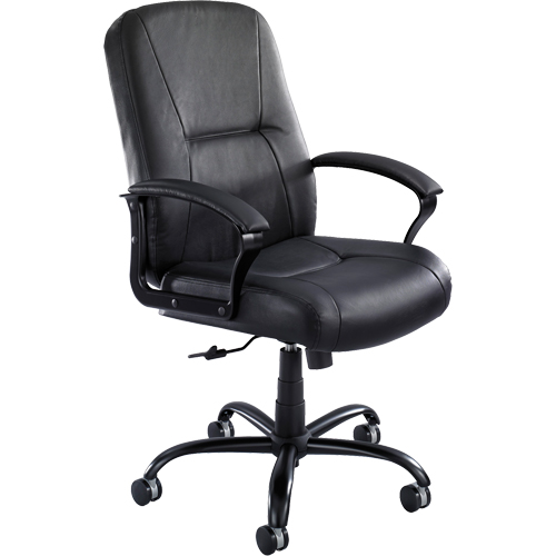 Chaises Serenity pour gens grands & costauds, Cuir, Noir, Capacit&eacute; 500 lb CSL Industriel Inc.