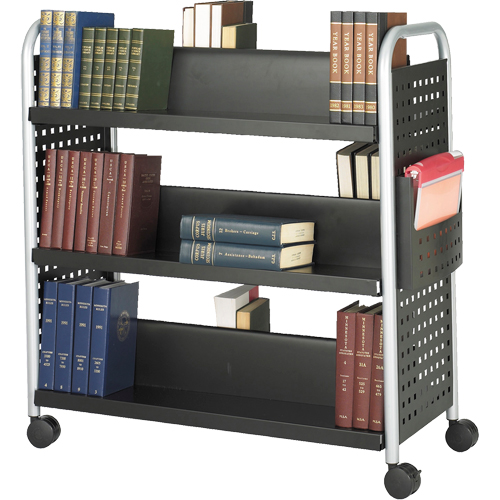 Chariots pour livres Scoot, 200 lb Capacit&eacute;, Noir, 17-3/4" p x 41-1/4" la x 41-1/4" h, Acier CSL Industriel Inc.