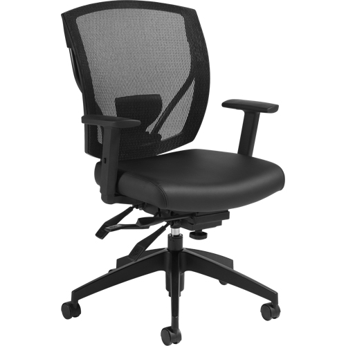 Multi-Tilter Arm Chairs, Vinyl, Black, 300 lbs. Capacity CSL Industriel Inc.