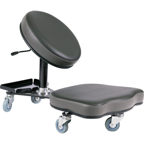 Flex Ergonomic Chair, Vinyl, Black/Grey CSL Industriel Inc.