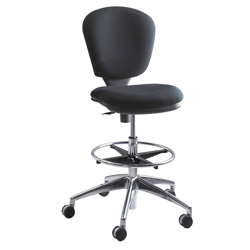 Chaise &agrave; hauteur ajustable Metro, Tissu, Noir, Capacit&eacute; 250 lb CSL Industriel Inc.