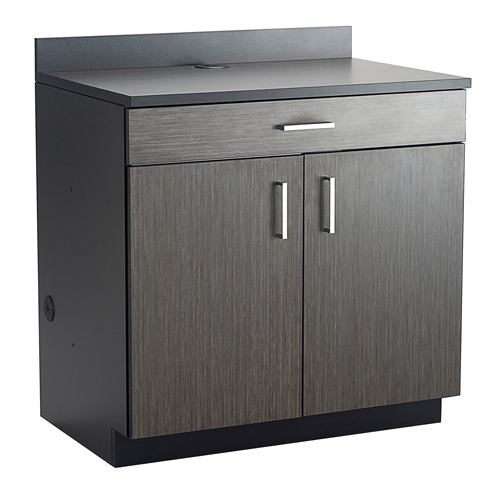 Armoire modulaire de base, M&eacute;lamine, 39" h x 36" la x 25" P, Nuit d'Asie/noir CSL Industriel Inc.