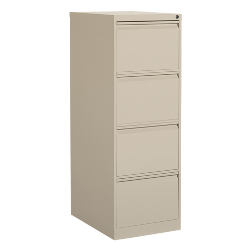 Vertical Filing Cabinet, Steel, 4 Drawers, 18-1/7" W x 25" D x 52" H, Beige CSL Industriel Inc.
