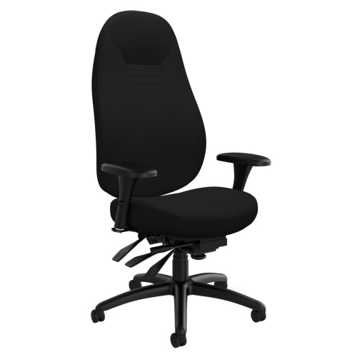 Chaise confortable &agrave; dos &eacute;lev&eacute;, Polyester, Noir, Capacit&eacute; 300 lb CSL Industriel Inc.