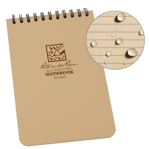 Carnet de notes de poche &agrave; spirale, Couverture souple, Havane, 100 Pages, 4" , 6"  CSL Industriel Inc.