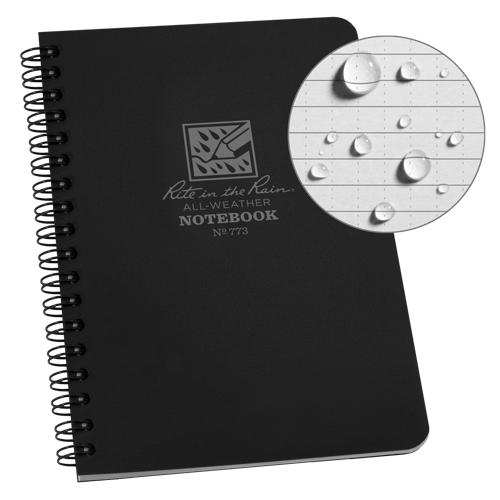 Side-Spiral Notebook, Soft Cover, Black, 64 Pages, 4-5/8" W x 7" L CSL Industriel Inc.