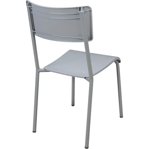 Chaises empilables Ventura, Polypropyl&egrave;ne, Hauteur 36", Capacit&eacute; 300 lb, Gris CSL Industriel Inc.