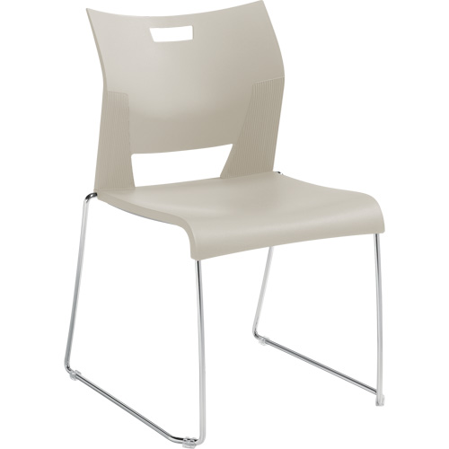 Chaise de formation sans bras Duet, Plastique, Hauteur 33-1/4", Capacit&eacute; 350 lb, Blanc CSL Industriel Inc.
