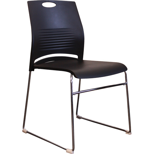Activ Series Stacking Chairs, Plastic, 23" High, 275 lbs. Capacity, Black CSL Industriel Inc.