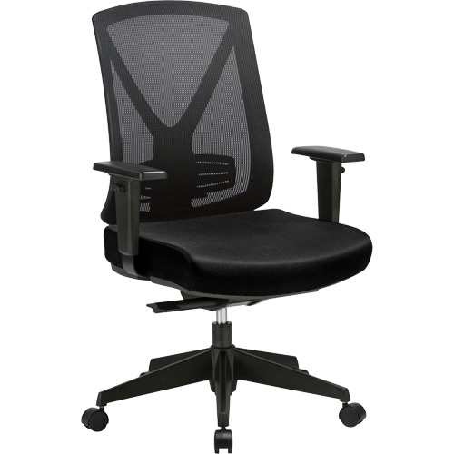 Activ Series Premium Synchro-Tilt Adjustable Chair, Fabric/Mesh, Black, 275 lbs. Capacity CSL Industriel Inc.