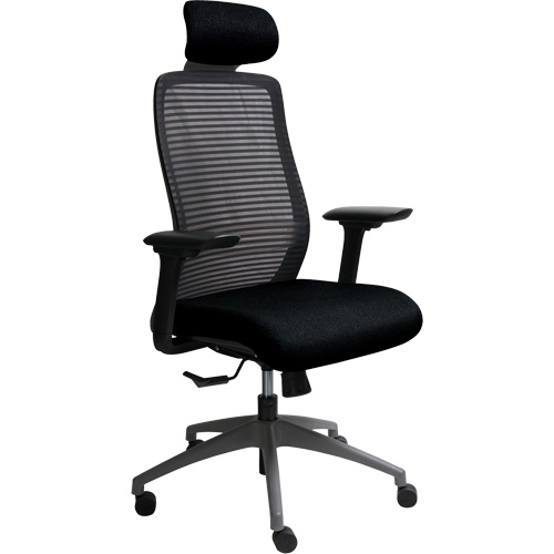 Era Series Adjustable Office Chair with Headrest, Fabric/Mesh, Black, 275 lbs. Capacity CSL Industriel Inc.