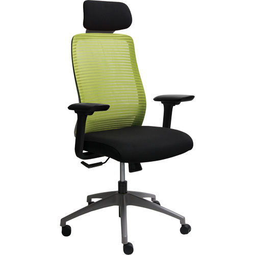 Era Series Adjustable Office Chair with Headrest, Fabric/Mesh, Green, 275 lbs. Capacity CSL Industriel Inc.