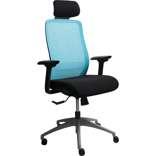 Chaise de bureau ajustable s&eacute;rie Era avec appui-t&ecirc;te, Tissu/Mailles, Bleu, Capacit&eacute; 275 lb CSL Industriel Inc.