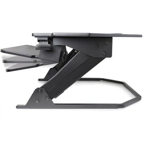 Goya Sit-Stand Corner Work Station, Desktop Unit, 20" H x 42" W x 37-4/5" D, Black CSL Industriel Inc.