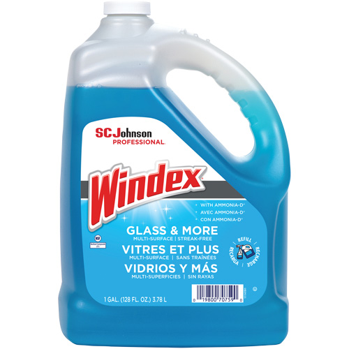 Nettoyant pour vitres Windex avec Ammoniac-D, 3,8 L, Cruche CSL Industriel Inc.