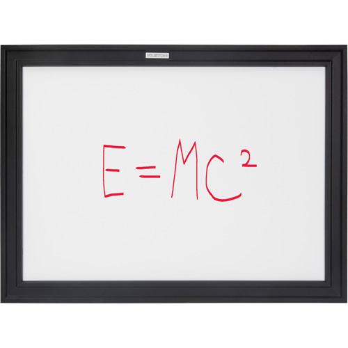 Black MDF Frame Whiteboard, Dry-Erase/Magnetic, 24" W x 18" H CSL Industriel Inc.