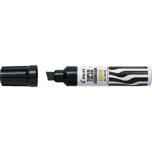 Super Colour Jumbo Permanent Marker, Black, Chisel Tip CSL Industriel Inc.
