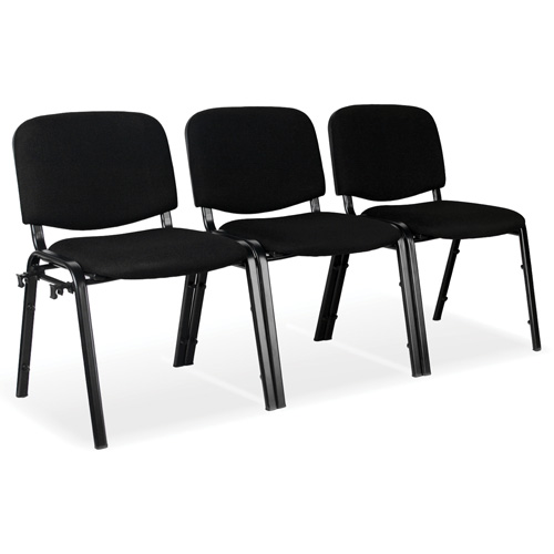 Chaises empilables, Tissu, Hauteur 32", Capacit&eacute; 250 lb, Noir CSL Industriel Inc.