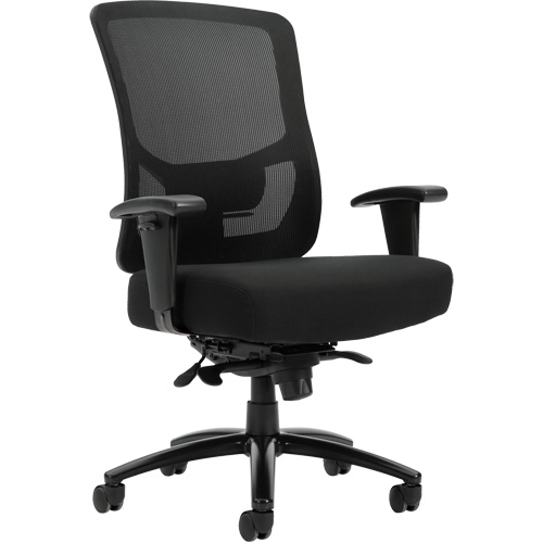 Raven 400 High-Back Heavy-Duty Synchro-Tilter, Mesh, Black, 400 lbs. Capacity CSL Industriel Inc.