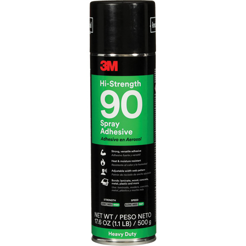 Adh&eacute;sif ultrar&eacute;sistant 90, Transparent, Canette a&eacute;rosol CSL Industriel Inc.