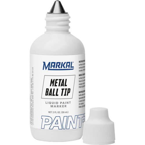 Marqueur Paint-Riter avec pointe en bille m&eacute;tallique, Liquide, Blanc CSL Industriel Inc.