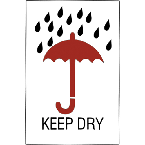 "Keep Dry" Special Handling Labels, 6" L x 4" W, Red on White CSL Industriel Inc.