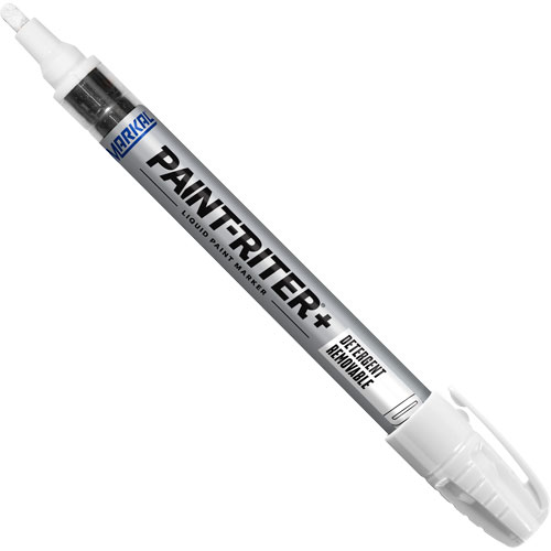 Paint-Riter&reg;+ Detergent Removable Paint Marker, Liquid, White CSL Industriel Inc.