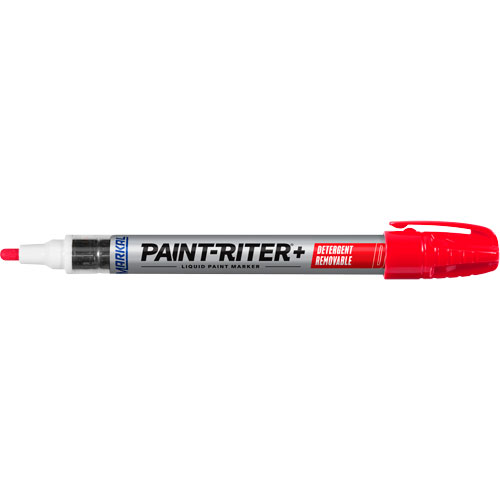 Marqueur &agrave; peinture nettoyable au d&eacute;tergent Paint-Riter+, Liquide, Rouge CSL Industriel Inc.
