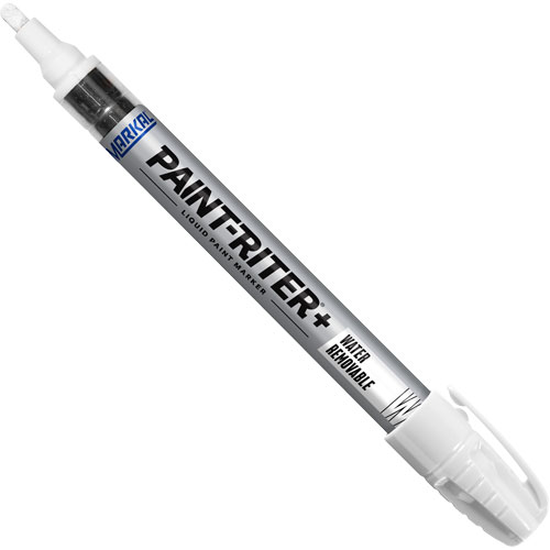 Marqueurs &agrave; la peinture nettoyable &agrave; l'eau Paint-Riter+, Liquide, Blanc CSL Industriel Inc.