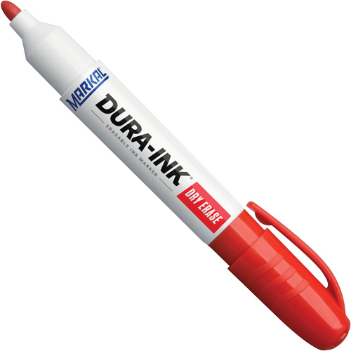 Marqueurs &agrave; essuyage &agrave; sec Dura-Ink, Rouge, Pointe Ronde CSL Industriel Inc.