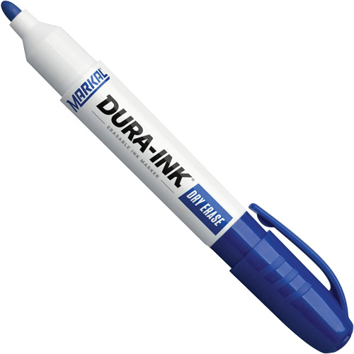 Marqueurs &agrave; essuyage &agrave; sec Dura-Ink, Bleu, Pointe Ronde CSL Industriel Inc.