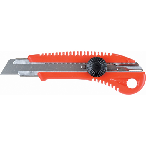Couteau professionnel ATK400, 18 mm, Acier au carbone, Prise en Plastique CSL Industriel Inc.