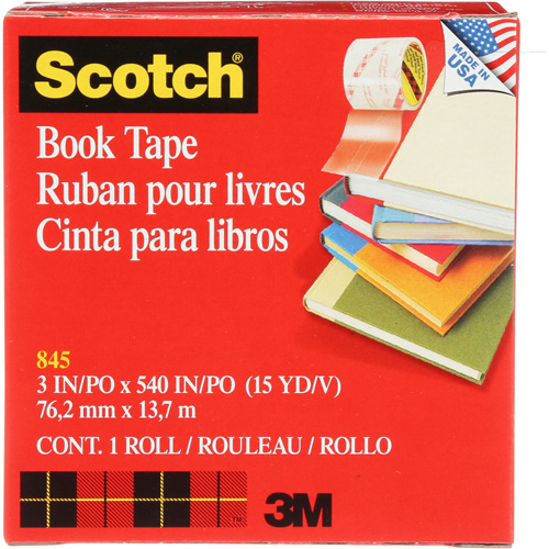 Ruban pour la r&eacute;paration de livres Scotch CSL Industriel Inc.