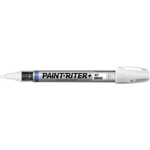 Marqueur &agrave; peinture pour surfaces humides Paint-Riter+, Liquide, Blanc CSL Industriel Inc.