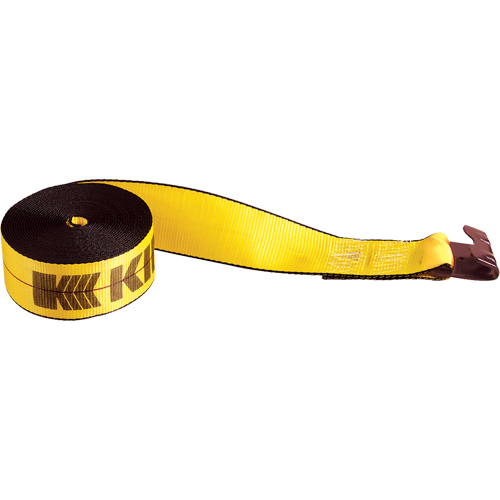 Winch Straps, Flat Hook, 3" W x 30' L, 5400 lbs. (2450 kg) Working Load Limit CSL Industriel Inc.